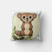 フェレットフローラヴィンテージサークルプリント クッション (正面)