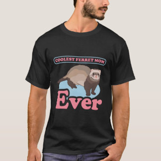 フェレットママフェレツオーナーフェレット Tシャツ