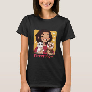 フェレットママ グラフィックTシャツ Tシャツ
