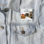 フェレットラブカップケーキ 缶バッジ (インサイチュ)