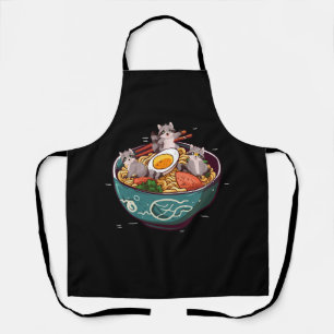 フェレットラーメン麺アニメかわいい日本のオタクJ エプロン