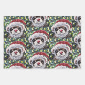 フェレット包装紙フラットシートセット3 ラッピングペーパーシート (正面2)