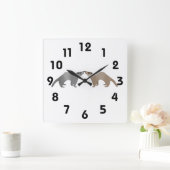 フェレット壁時計 スクエア壁時計 (ホーム)