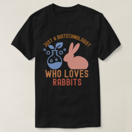 フェレット好きなバイオテクノロジストのTシャツ Tシャツ