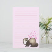 フェレット愛 便箋 (スタンド正面)