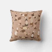 フェレット模様 クッション (裏面)