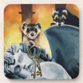 フェレット泥棒 コースター (正面)