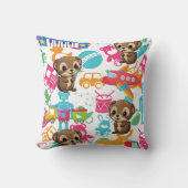 フェレット玩具パターン クッション (正面)