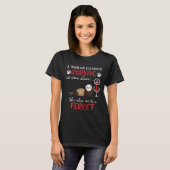 フェレット用ウォメンズフェレ Tシャツ (正面フル)