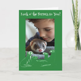 フェレット聖パトリックの日の幸運 シーズンカード