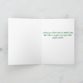 フェレット聖パトリックの日の幸運 シーズンカード (内部)