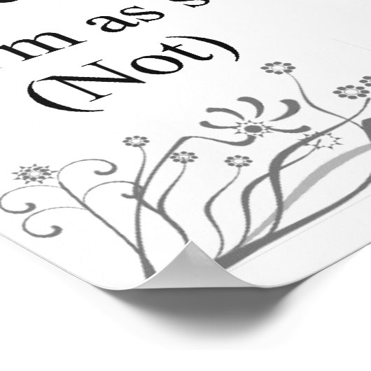 フェレット顔ことわざと引用文 ポスター (角)