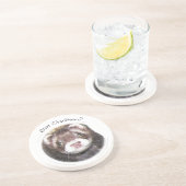 フェレット顔写真得チキン？ コースター (側面)