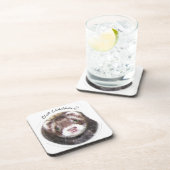 フェレット顔写真得チキン？ コースター (右側)