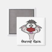 フェレット顔磁石 マグネット (正面/裏面)
