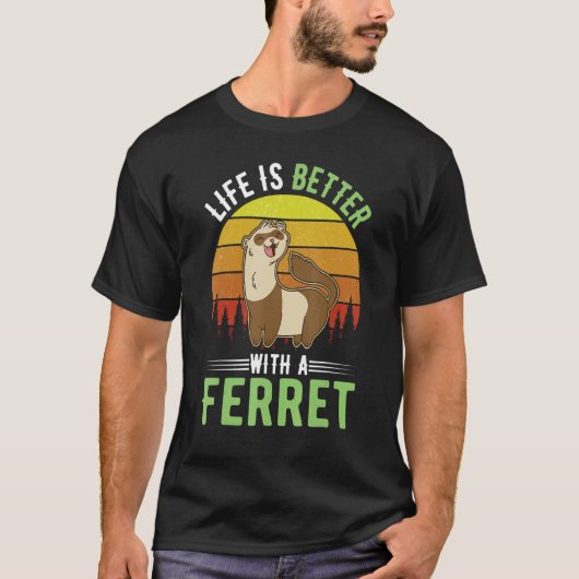 フェレット1で Tシャツ (正面)