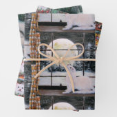 フェレット・クリスマスオリジナル・アート ラッピングペーパーシート (インサイチュ)