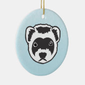 フェレット セラミックオーナメント (右)