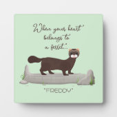 フェレット!フェレット愛の友人のための可愛い贈り物! フォトプラーク (正面)