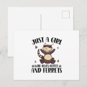 フェレット・ラバー・ギフト |ペット：動物を見て獣に ポストカード (正面/裏面)