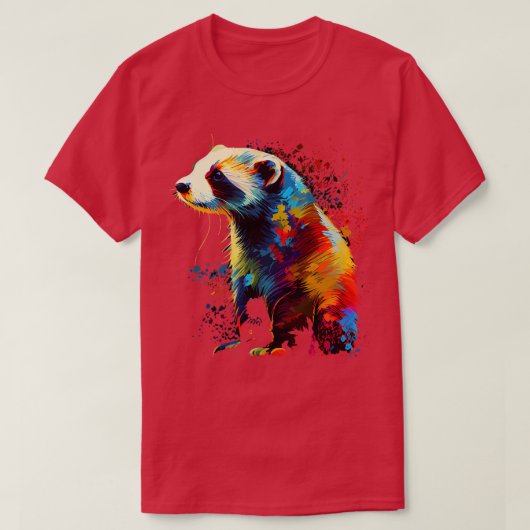 フェレット Tシャツ (デザイン正面)