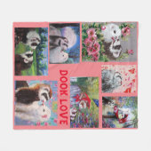 フェレツドゥークバレンタイン フリースブランケット (正面(横))