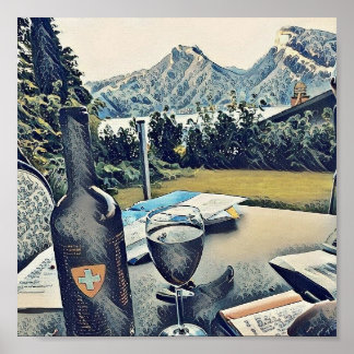 フェレンゼススイスベルンカントンアルプスマウンテン ポスター