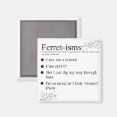 フェレーおもしろいトの贈り物 マグネット (正面/裏面)