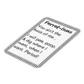 フェレーおもしろいト主義引用文 マグネット (左側)