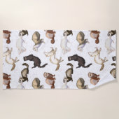 フェレーよくはしゃぐト事業 ビーチタオル (正面)