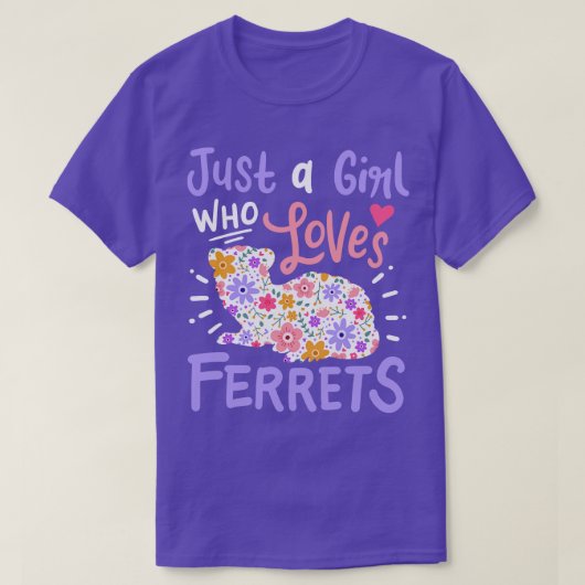 フェレーツフェレット恋人1 Tシャツ (デザイン正面)