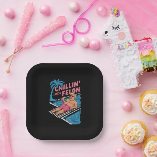 フェロンおもしろいトランプのようなトランプのチリン2024 ペーパープレート (パーティー)