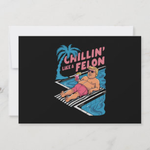 フェロンおもしろいトランプのようなトランプのチリン2024 招待状