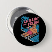 フェロンおもしろいトランプのようなトランプのチリン2024 缶バッジ (正面&裏面)