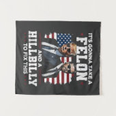 フェロンとヒルビリー・トランプ・ヴァンスを連れて行く タペストリー (正面(横))