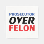 フェロンタイポグラフィ赤白青 スタンダードカクテルナプキン (正面)