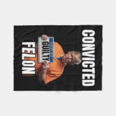 フェロンドナルド・トランプ2024 フリースブランケット (正面(横))