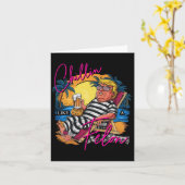 フェロンレトロピンクの夏のビールトランプ20おもしろいのような カード (黄色い花)