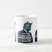 フェロン救済ズの邪悪なトランプの輝き芸術 コーヒーマグカップ (中央)