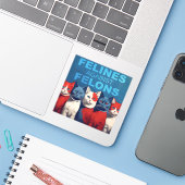 フェロン猫科の動物シールに対する シール (ノートパソコンとiPhone)