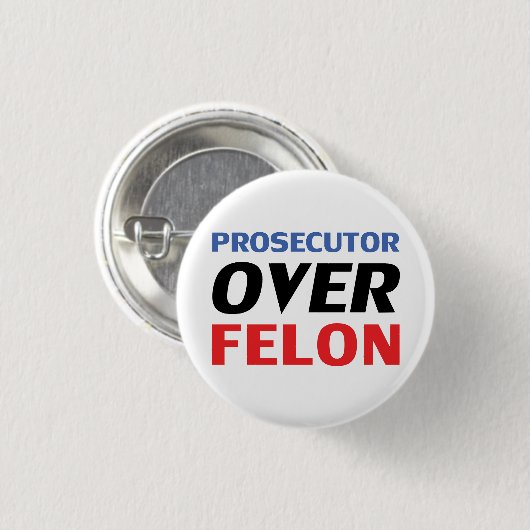 フェロン赤黒青白の検事モダン 缶バッジ (正面&裏面)