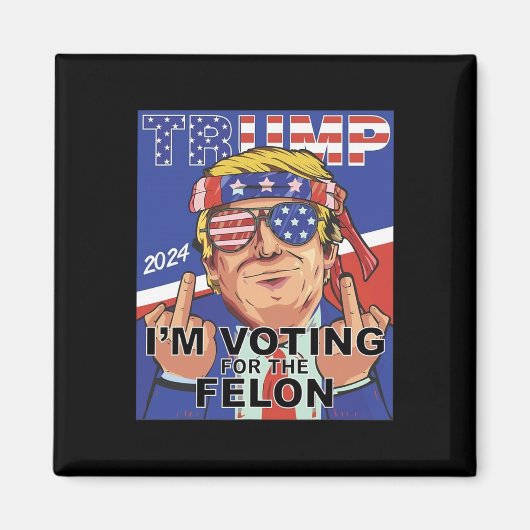 フェロン・トランプ2024フェロンの投票 マグネット (正面)
