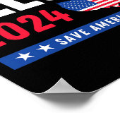 フェロン・トランプ2024救年アメリカ選挙日 ポスター (角)
