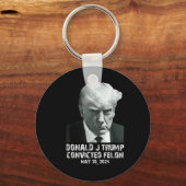 フェロン・ドナルド・トランプ有罪が彼をトランプ刑務所に監禁する キーホルダー (正面)
