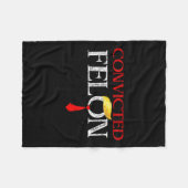 フェロン・ドナルド・トランプ有罪が彼をトランプ刑務所に監禁する フリースブランケット (正面(横))