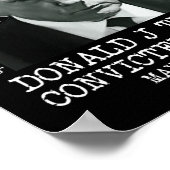 フェロン・ドナルド・トランプ有罪が彼をトランプ刑務所に監禁する ポスター (角)