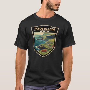 フェローアイランズデンマークトラベルアートヴィンテージ Tシャツ