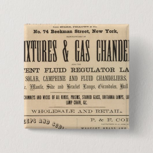 フェローズ、ホフマン、会社 缶バッジ (正面)