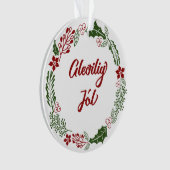 フェローゼメリークリスマスリースグリリージョル オーナメント (正面)