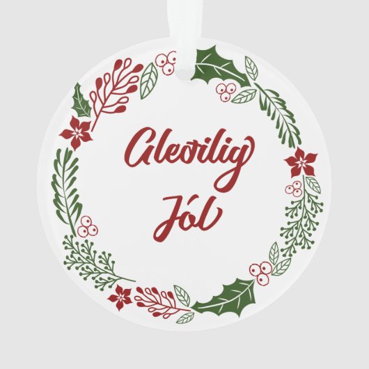 フェローゼメリークリスマスリースグリリージョル オーナメント (裏面)